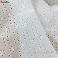 Multifunctional swiss waffle weave Voile Lace Fabric Cotton